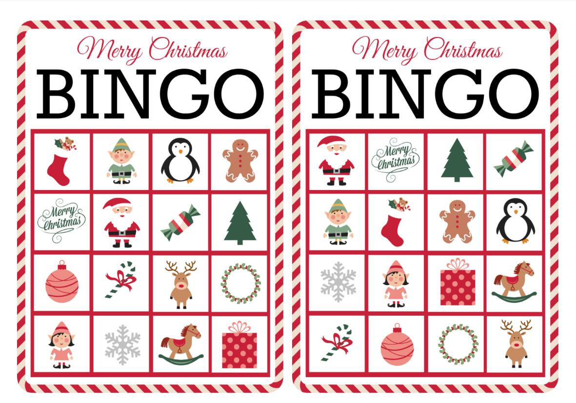 Christmas Bingo For Large Groups